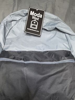 Kids Backpack - Light Gray and Black
